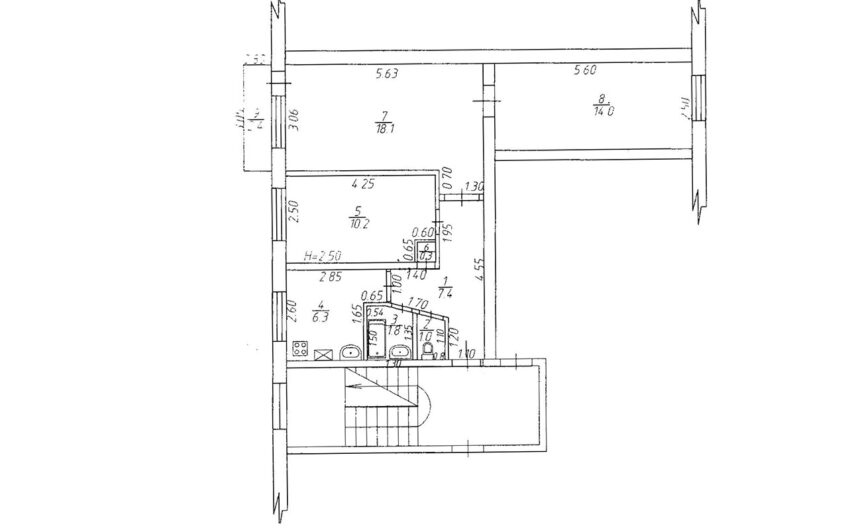 3-к квартира, 59.1 м², 2/5 эт., г.Славянск н/К, р-н Школы №4