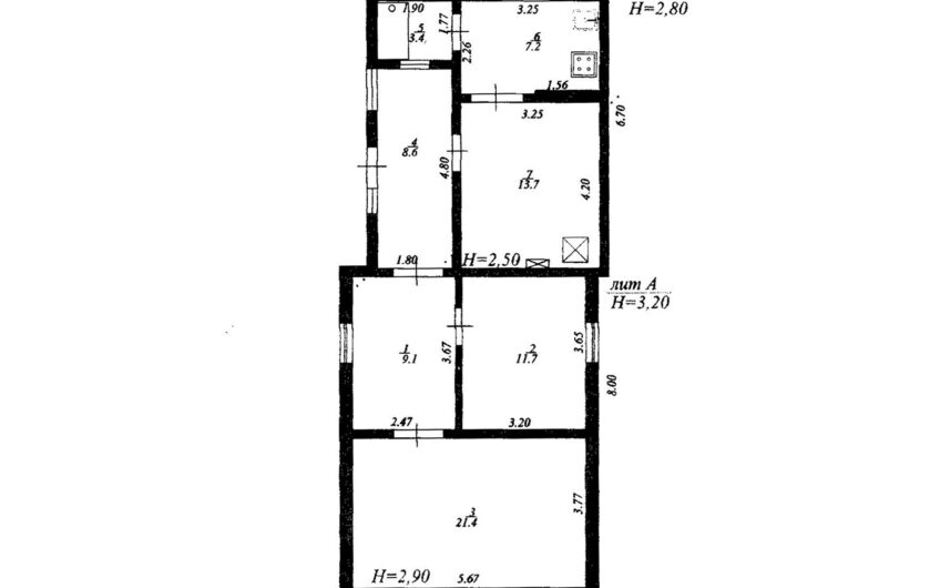 Дом 75.1 м² на участке 6.5 сот.,г.Славянск н/К, р-н Школы 16