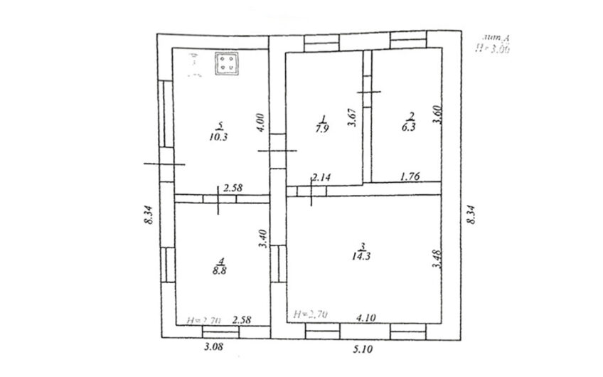 Дом 47.6 м² на участке 11.3 сот., г.Славянск н/К, р-н Райсети