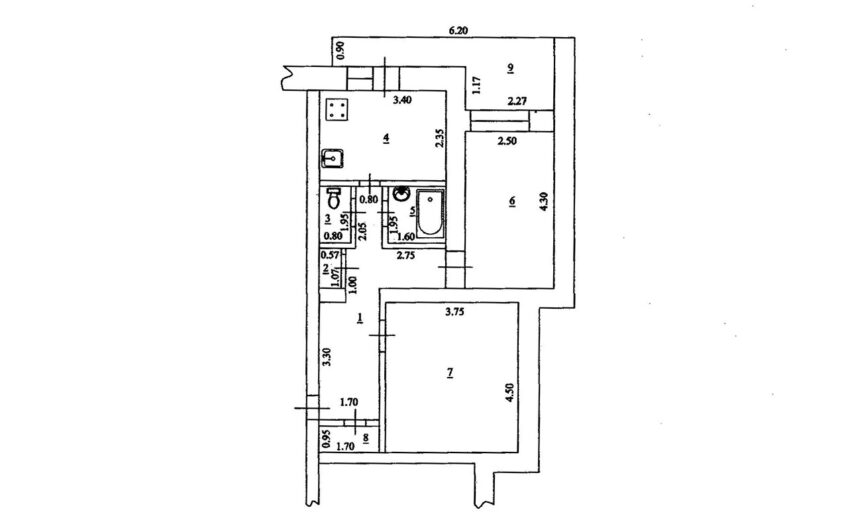 2-к квартира, 52.7 м², 5/5 эт., г.Славянск н/К, р-н Школы №4