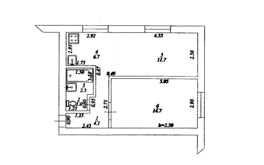 2-к квартира, 40.5 м², 1/2 эт., г.Славянск н/К, р-н ЦРБ