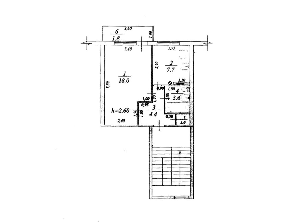 1-к квартира, 34.7 м², 2/2 эт., х.Трудобеликовский, фото 11 из 13