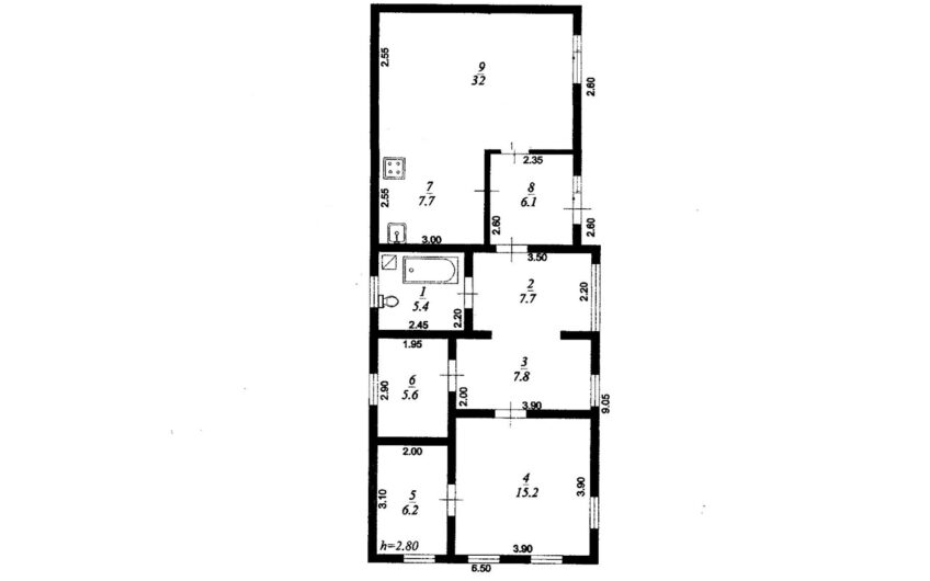 Дом 95 м² на участке 7 сот., г.Славянск н/К, ЦРБ