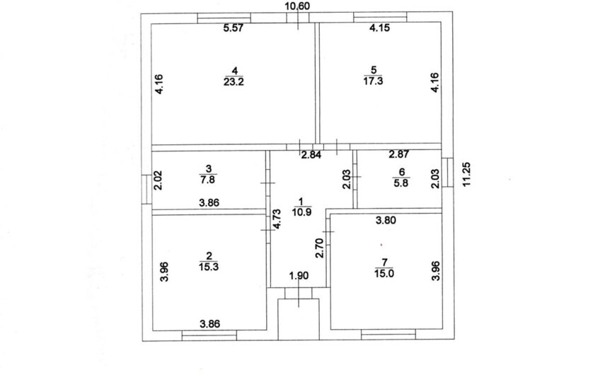 Дом 120 м² на участке 8 сот., г.Славянск н/К, мкр.Юго-Западный