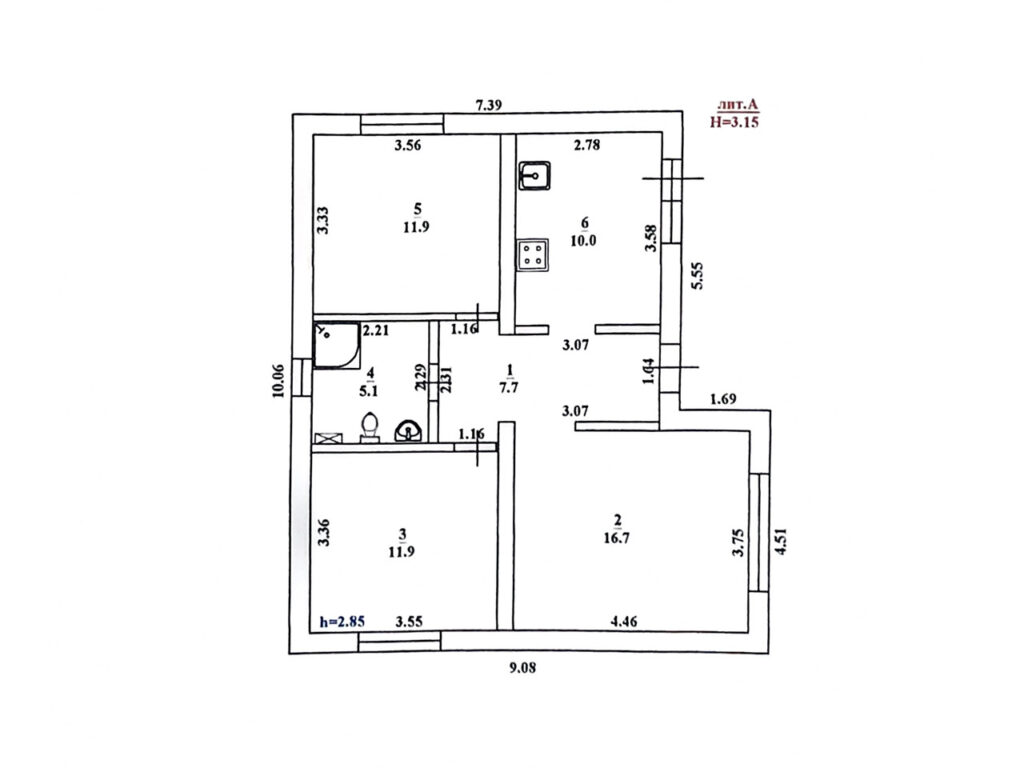 Дом 82 м² на участке 4.5 сот., п.Совхозный, фото 7 из 21